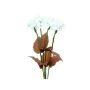 Hortensia artificial MARGARETHE, 4 unidades, LED, blanca, 80 cm