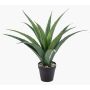 Agave americana artificial QUINTINUS, maceta decorativa, crossdoor, verde, 45 cm