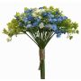 Ramo de flores artificiales de gypsophila LITAGO, verde-azul-crema, 23 cm