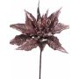 Poinsettia artificial ACAMER, rosa-violeta, 65cm, Ø20cm