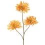 Rama artificial de crisantemo LASDIM, amarillo ocre, 75 cm, Ø 11 cm
