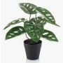 Planta artificial Philodendron monstera adansonii PRUMEX, maceta decorativa, 28 cm