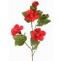 Rama decorativa de hibisco TELSIMA con flores, rojo, 80cm
