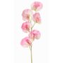 Flor artificial Lathyrus WAHNY, rosa-blanco-verde, 45cm, Ø5,5cm