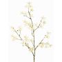 Rama artificial de saxífraga PALSIMA con flores, amarillo-blanco, 75cm