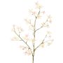 Rama artificial de saxífraga PALSIMA con flores, rosa-verde, 75 cm