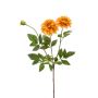 Flor decorativa dalia NAXOS con flores, naranja-amarillo, 70 cm