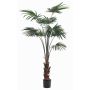Palmera artificial de hojas redondas SIRRAH, verde, 150 cm