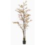 Árbol artificial capuchina SULLA, tronco artificial, verde melocotón, 210 cm