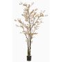Árbol artificial capuchina SULLA, tronco artificial, verde melocotón, 245 cm