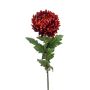 Flor artificial Crisantemo LAZO, rojo anaranjado, 75 cm