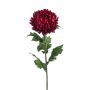 Flor artificial crisantemo LAZO, rojo oscuro, 75 cm