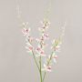 Rama de flores artificiales de orquídea Cymbidium MONDEGO, blanco-rosa, 95 cm