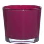 Macetero de cristal ALENA, magenta, 12,5cm, Ø14,5cm