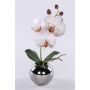 Flor artificial orquídea Phalaenopsis NAPIRAI, maceta, blanco-lila, 30 cm
