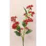 Rama de viburnum artificial LABIBA con capullos, rojo, 60 cm