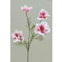 Rama decorativa de flores con cestas PRESTIOSA, blanco-rosa, 75 cm