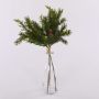 Ramitas decorativas de pino KIGANJA en ramo con piñas, verdes, 35 cm