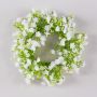 Corona de flor artificial gypsophila LITAGO, blanca, Ø 20 cm