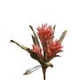 Bromelia Guzmania artificial de terciopelo WALFRIEDE en varilla, rosa viejo, 50 cm