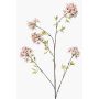 Rama artificial de cerezo ornamental SLIRKO con flores, rosa claro, 115 cm