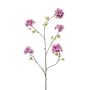 Rama artificial cerezo ornamental SLIRKO con flores, lila claro, 115 cm