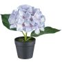 Flor decorativa Hortensia LENDYN en maceta decorativa, violeta claro, 20 cm