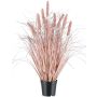 Hierba artificial PLAVE con panículas, rosa, 60 cm