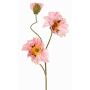 Rama de amapola artificial PEJA, rosa, 90 cm, Ø 11-13 cm