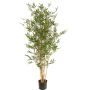 Planta artificial bambú KEAO, cañas de bambú auténticas, 150 cm