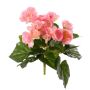 Begonia artificial BIRMA en varilla, rosa, 20 cm, Ø 3-5 cm
