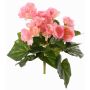 Begonia artificial BIRMA en varilla, rosa, 20cm, Ø3-5cm