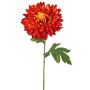 Crisantemo artificial DELPHINA, naranja oscuro, 65 cm, Ø 14 cm