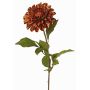 Dalia de terciopelo TINFAS, cobre, 60cm, Ø13cm