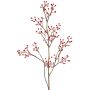 Rama decorativa de rosa silvestre HIKERNE con escaramujos, roja, 100 cm