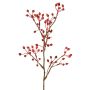 Rama decorativa de rosa silvestre HIKERNO con escaramujos, roja, 60 cm