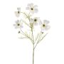 Cesta decorativa artificial BELIAH, blanca, 75 cm