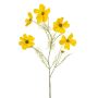 Cesta decorativa artificial BELIAH, amarilla, 75 cm
