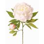 Peonía artificial WARDUAN, Eco Collection, blanca, 65cm, Ø15cm