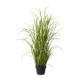 Cañiz artificial SILKO en maceta decorativa, verde, 120 cm