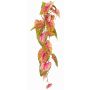 Anturio artificial MANFYR, varilla, colgante, rosa-verde, 90cm