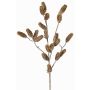 Rama decorativa de pino LONGIH con piñas, marrón-blanco, 95cm