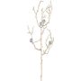 Rama decorativa de avellano VIGROX con diamantes, dorada, 60 cm