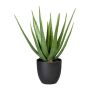 Suculenta artificial Aloe Vera KRONFA en maceta decorativa, verde, 55 cm