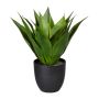 Planta suculenta artificial Dracaena agave MASTIA en maceta decorativa, verde, 35cm