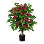 Árbol artificial buganvilla WINDEF con flores, tronco natural, crossdoor, cereza, 100 cm