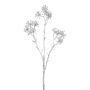 Rama artificial Aralia KLORIM con flores, plateada, 35 cm