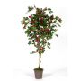 Bougainvillea artificial ISMUNDE, tronco real, flores, rosa, 150 cm - Fabricado en Italia