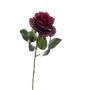 Rosa sintética SIMONY, rojo burdeos, 45cm, Ø8cm