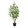 Planta artificial aralia MULVI, maceta decorativa, tronco artificial, 110 cm